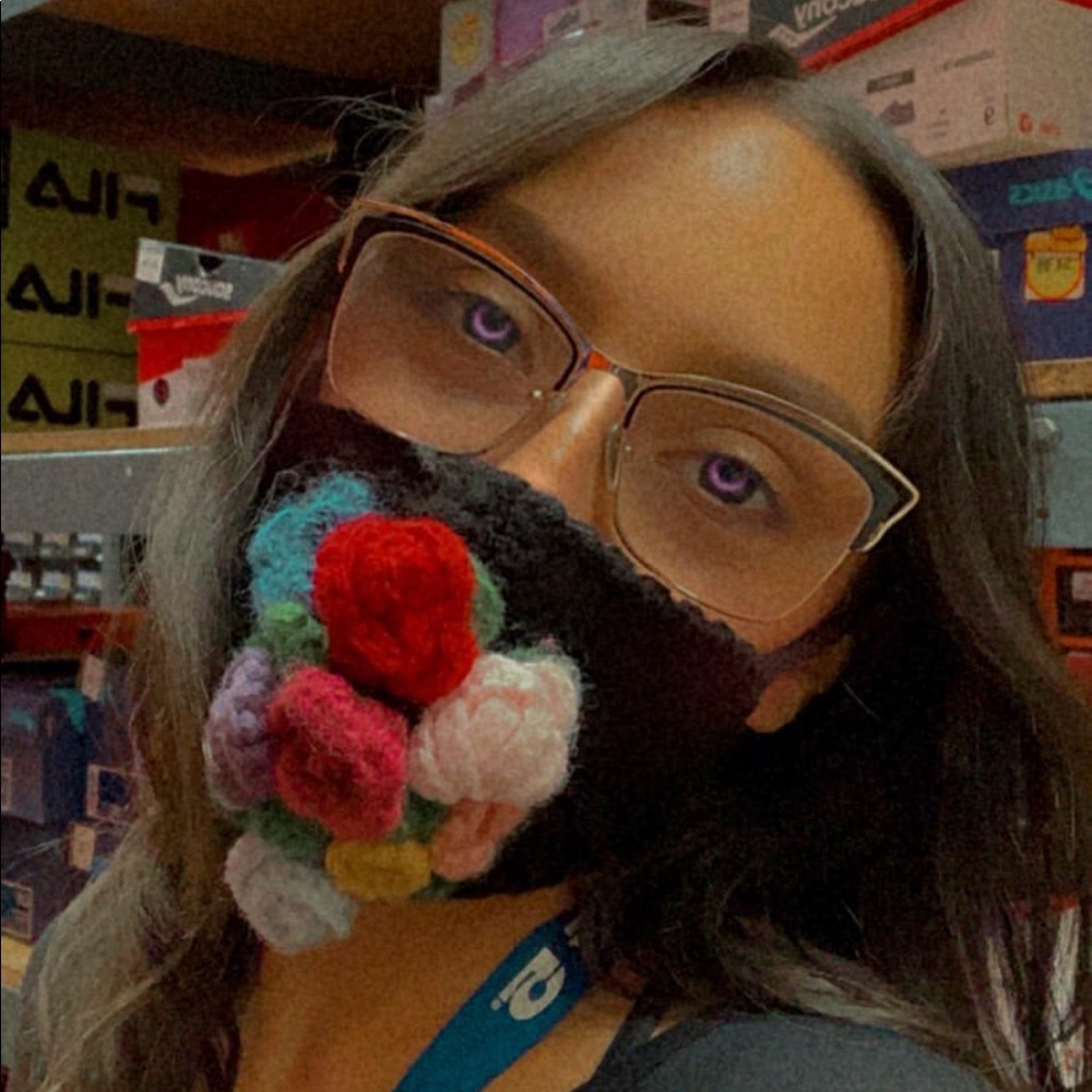 Crochet Frida Face Mask  😷 - Picture 3 of 6